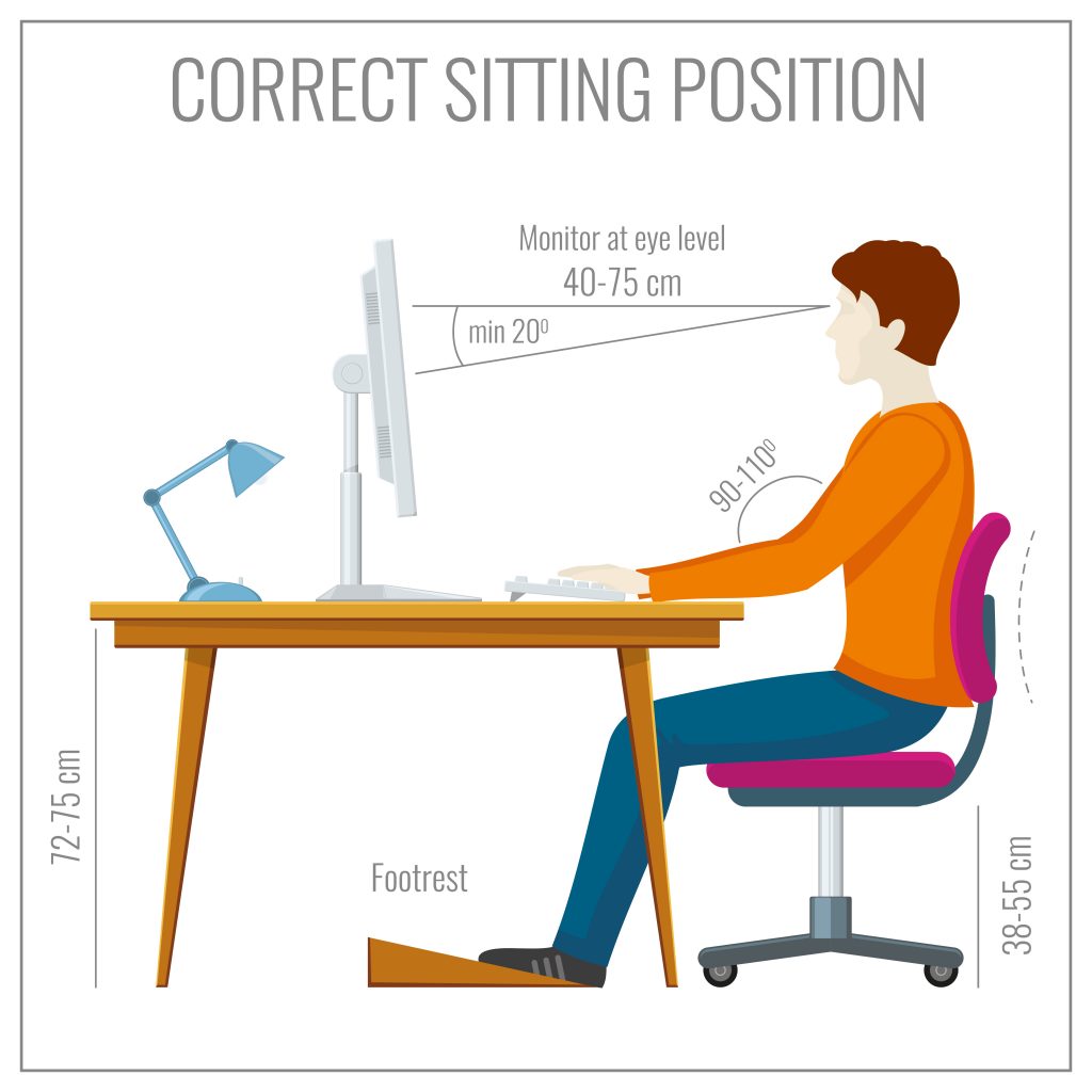 Good sitting posture